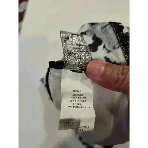 Ninety-Nine Degrees 2 Piece U-Front Tankini Swimsuit Size 6 - Picture 11 of 11